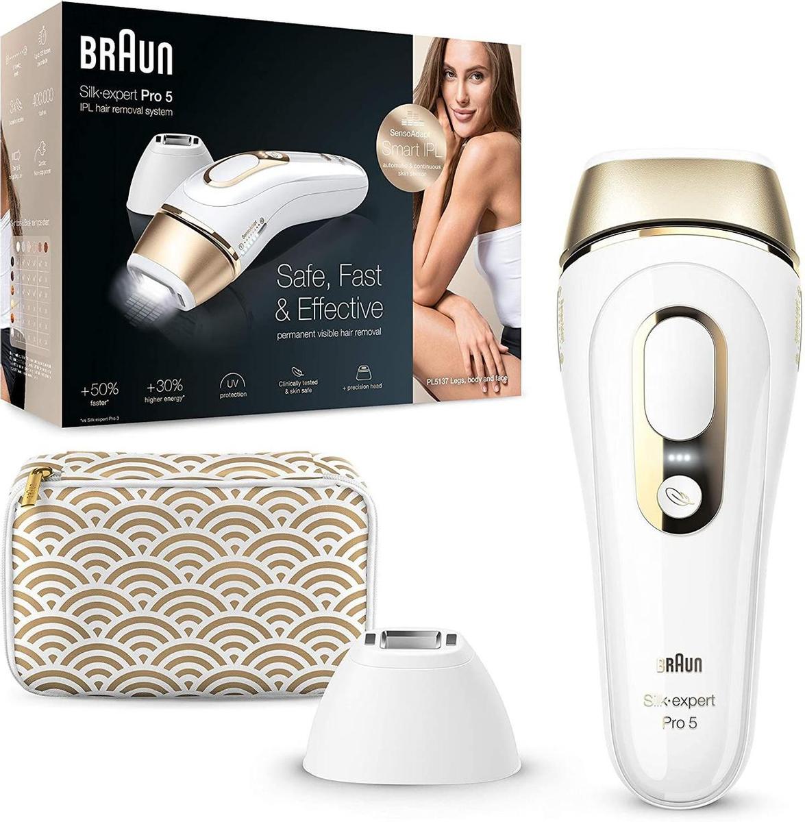 Braun Silk Expert Pro 5 PL5137 Depiladora Luz Pulsada IPL