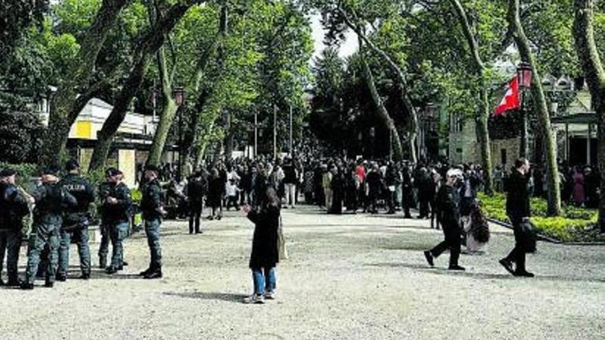 Un momento de de la inauguración de la Bienal en los Giardini di Venezia