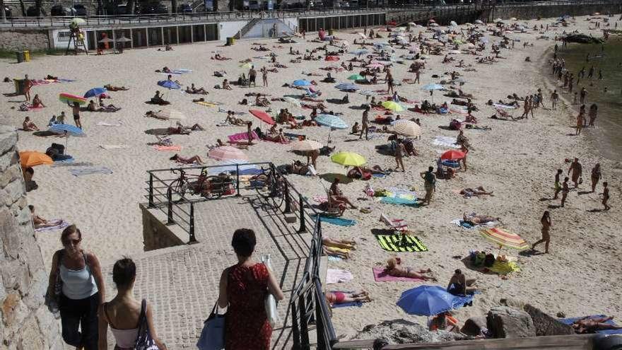 Las playas de Marín son uno de los principales atractivos para los turistas. // Santos Álvarez