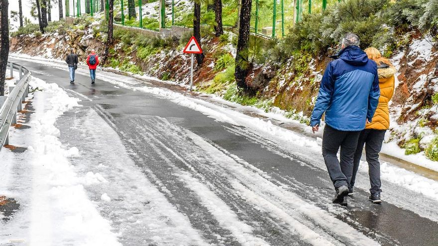 Snow in Gran Canaria (02/16/23)