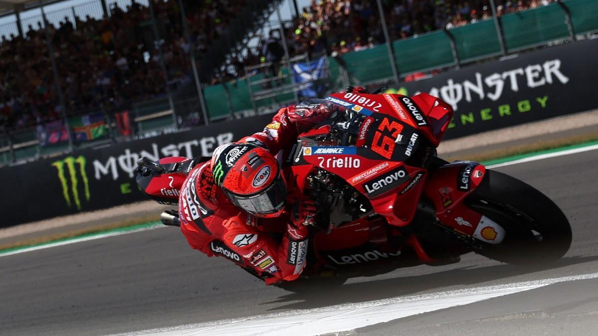 Pecco Bagnaia, durante el GP de Silverstone