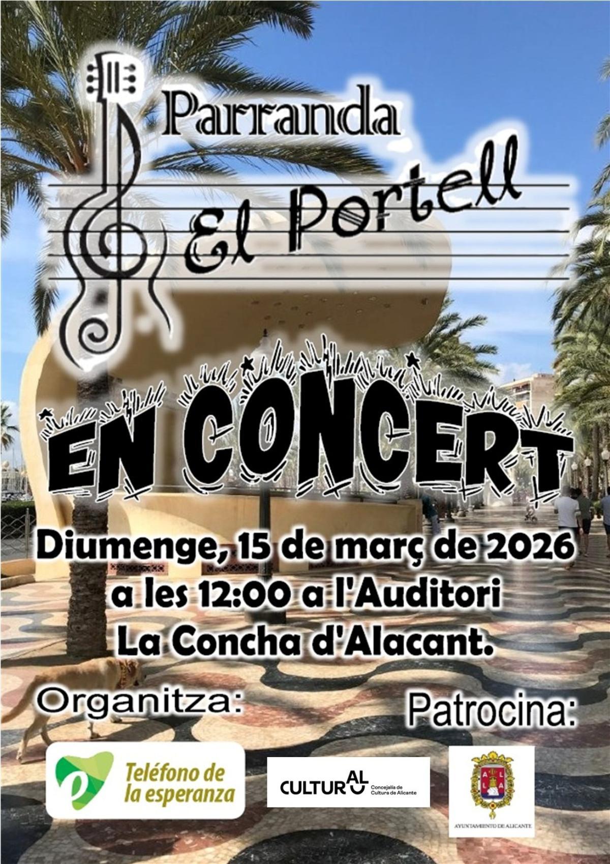 Cartel del acto que organiza el Teléfono de la Esperanza