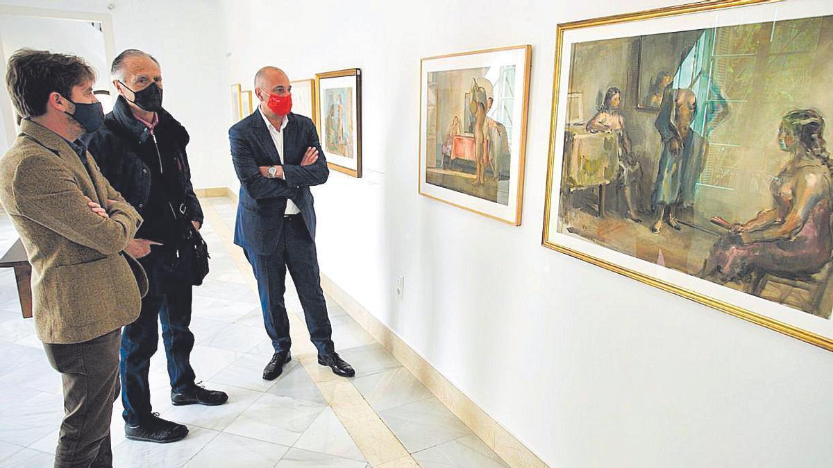 El museo expone la mitad de obras que el murciano creó inspirado en el trabajo de Carpaccio.