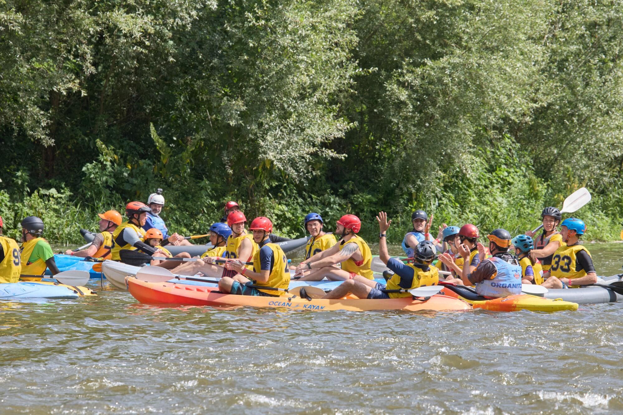 El descens en piragua al Ter, en imatges