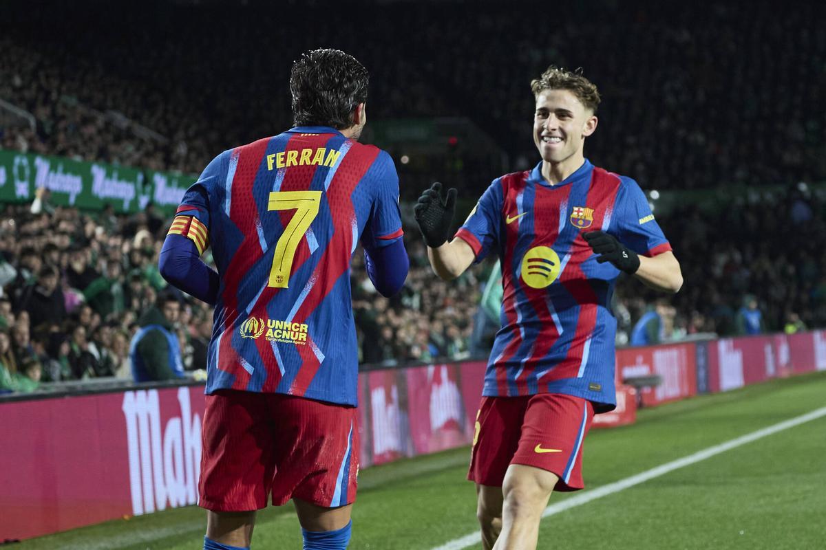 Ferran y Fermín, goleador y asistente en el 0-1 del Barça en Santander.