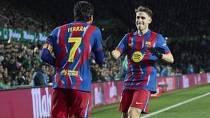 Ferran y Fermín, goleador y asistente en el 0-1 del Barça en Santander. 