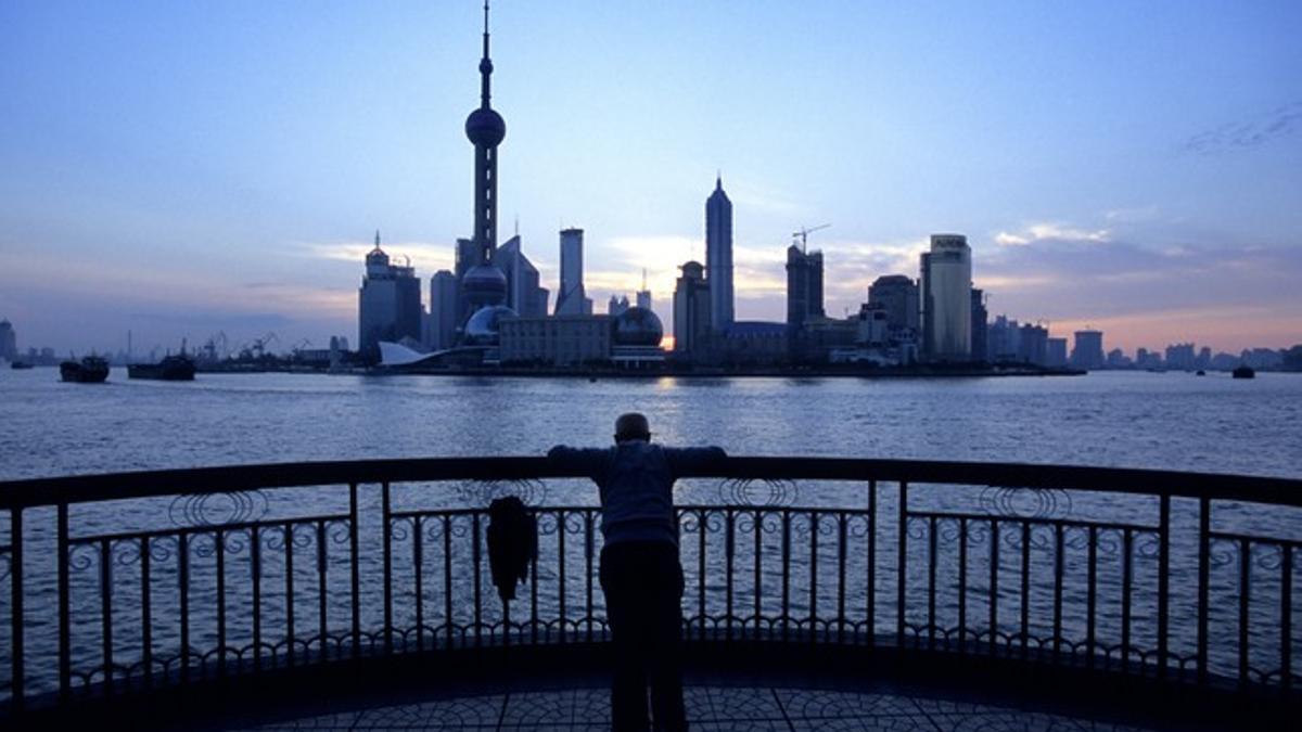 La ciudad de Shanghái y sus rascacielos.