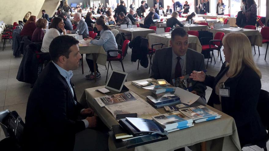 Un momento de la reunión de trabajo con los touroperadores de toda Europa