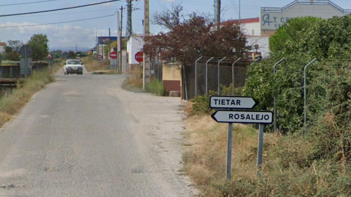 Camino nueve de Rosalejo, donde tuvo lugar el accidente que acabó con la vida del joven de 26 años.