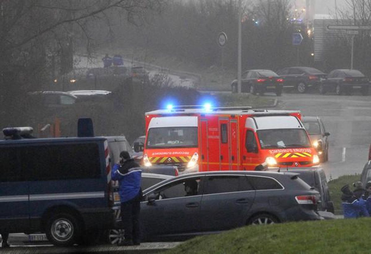 Una ambulància a Dammartin-en-Goële.