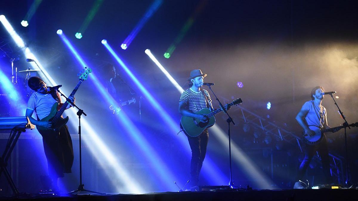 Un momento del concierto de Morat en la plaza de toros de Córdoba en 2021