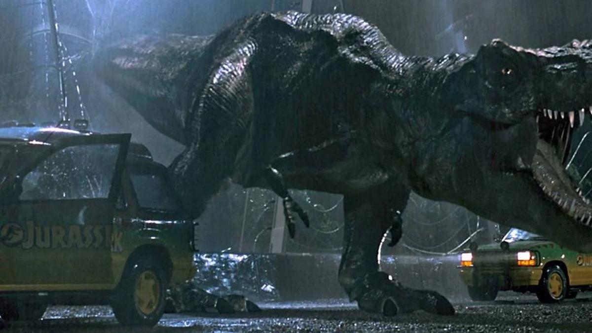 Una imagen de 'Parque Jurásico', de Steven Spielberg (1993).