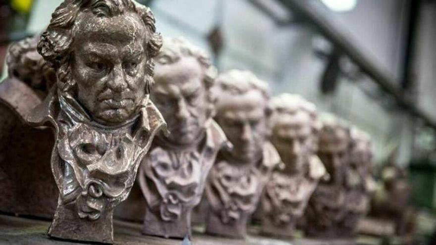 Estatuillas de los Premios Goya