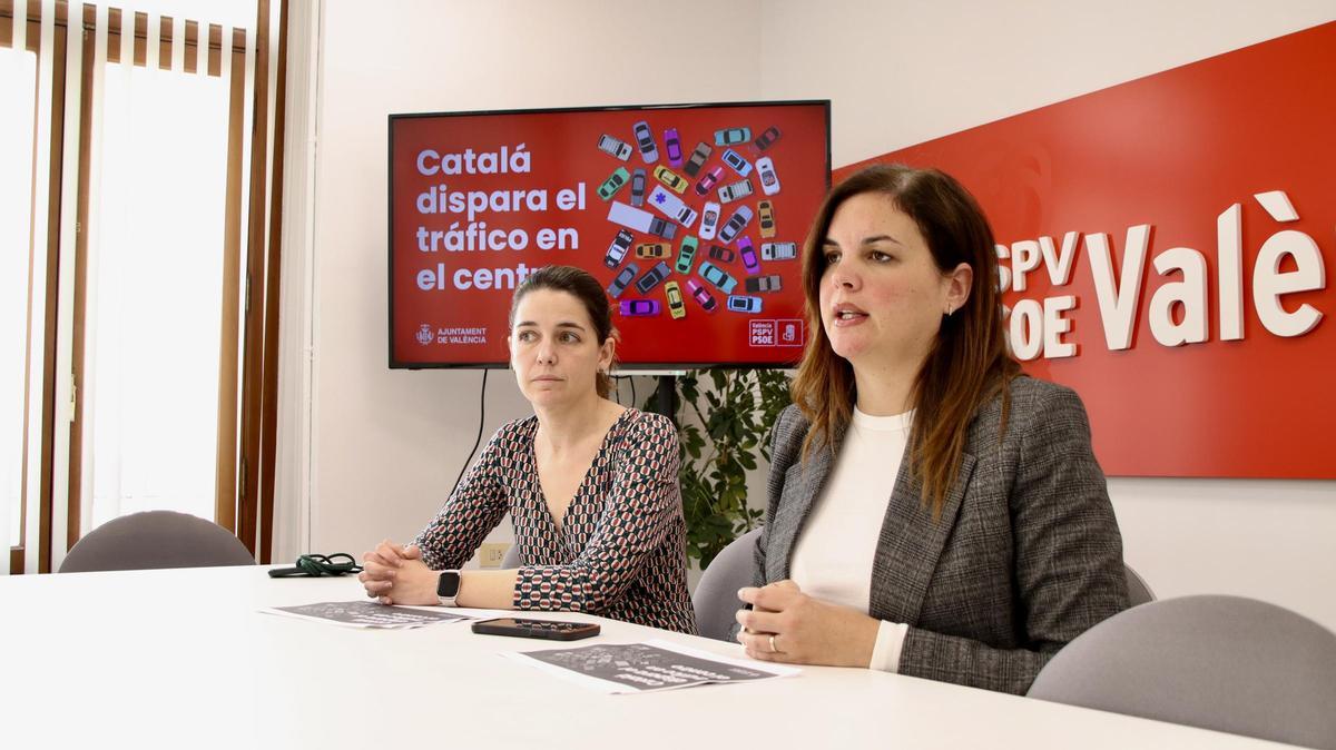 María Pérez y Sandra Gómez han analizado los cambios en el tráfico de València.