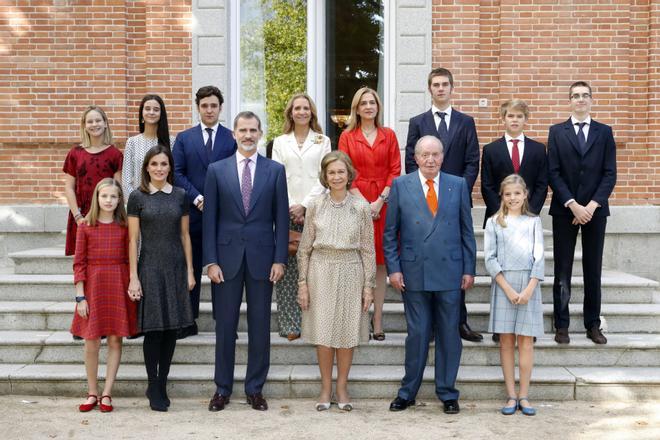 Todos los primos Borbón en el 80 cumpleaños de la reina Sofía en 2018