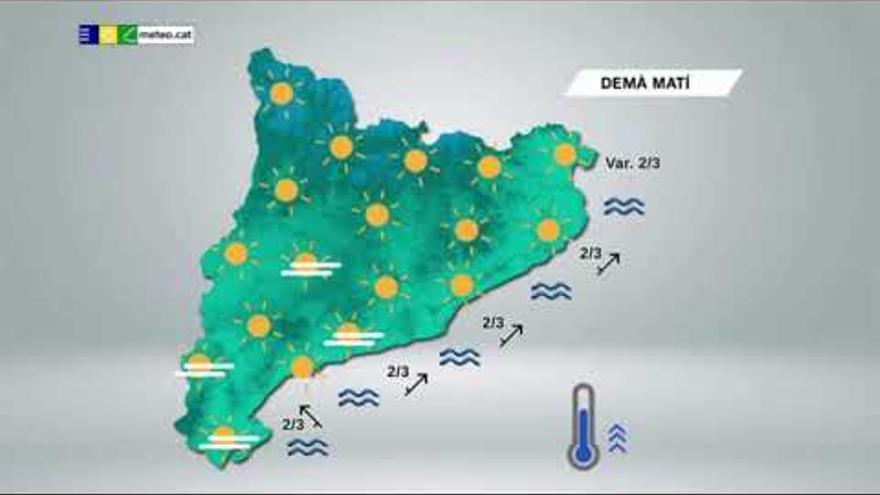 Més sol i màximes que fregaran els 30ºC