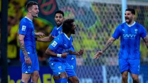 Los jugadores del Al-Hilal, celebrando un gol