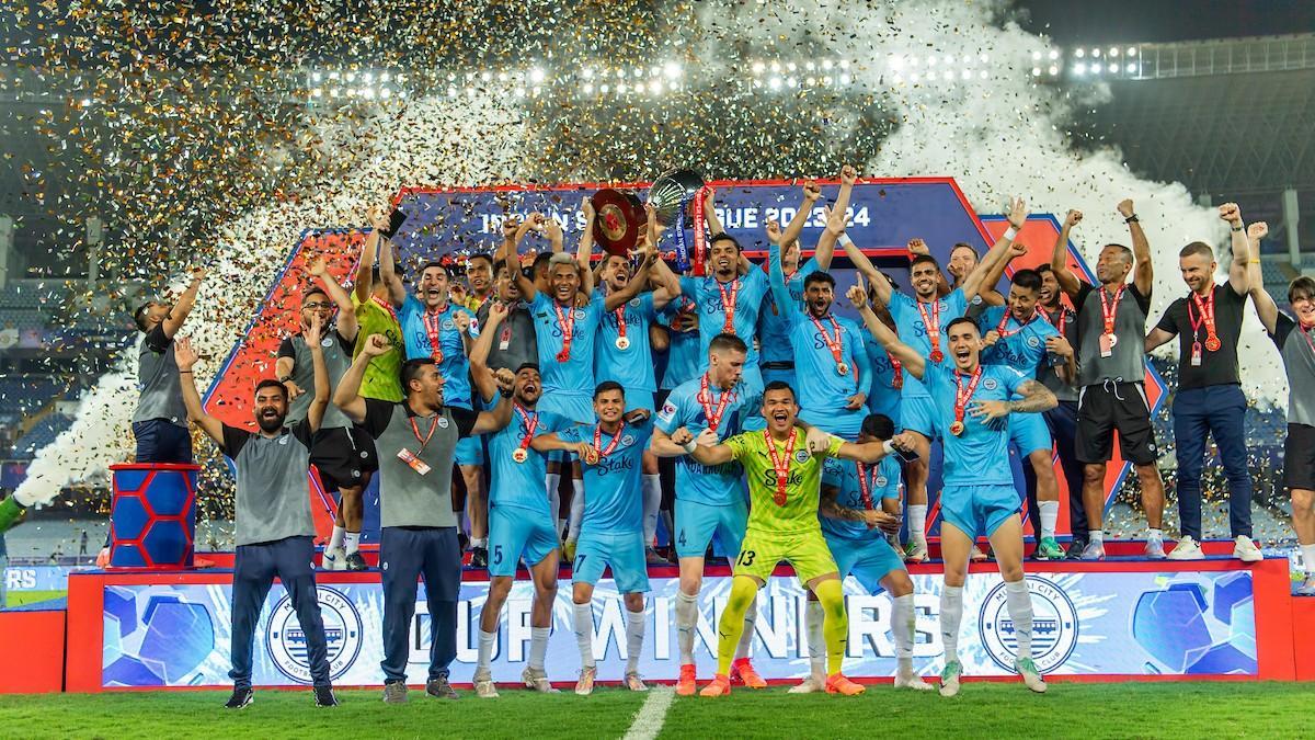 El Mumbai City FC celebra un título de ISL