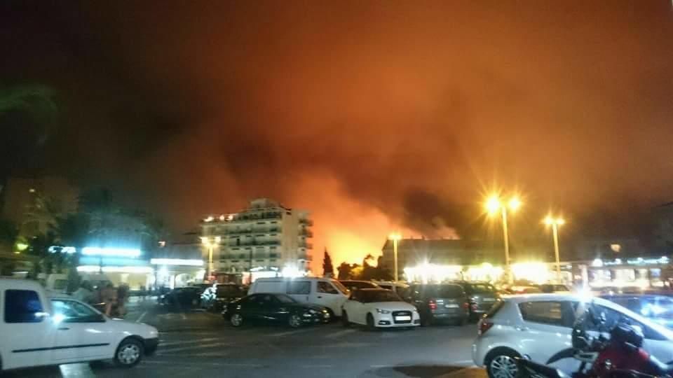 Incendio en Benitatxell y Xàbia