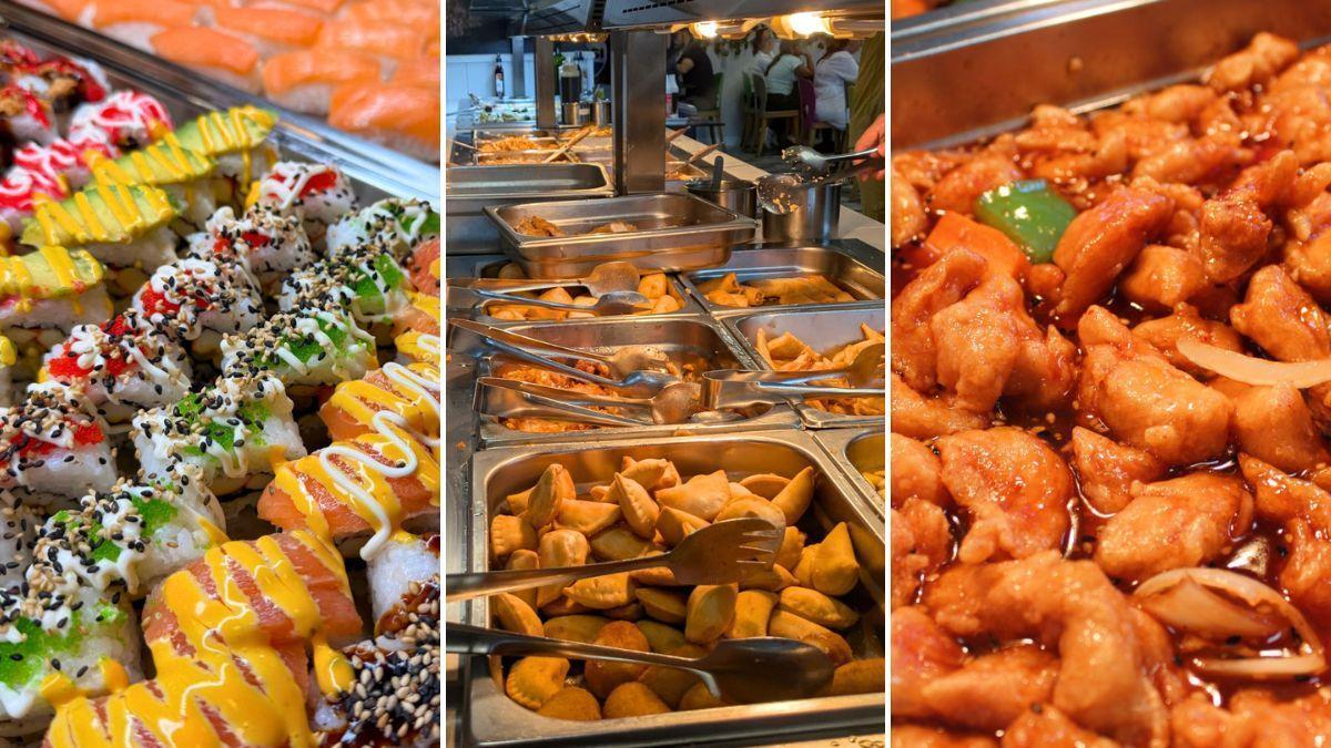 Sushi, platos tradicionales y postres ilimitados por menos de 10 euros: el buffet de este pueblo de Sevilla donde "la comida siempre está recién hecha"