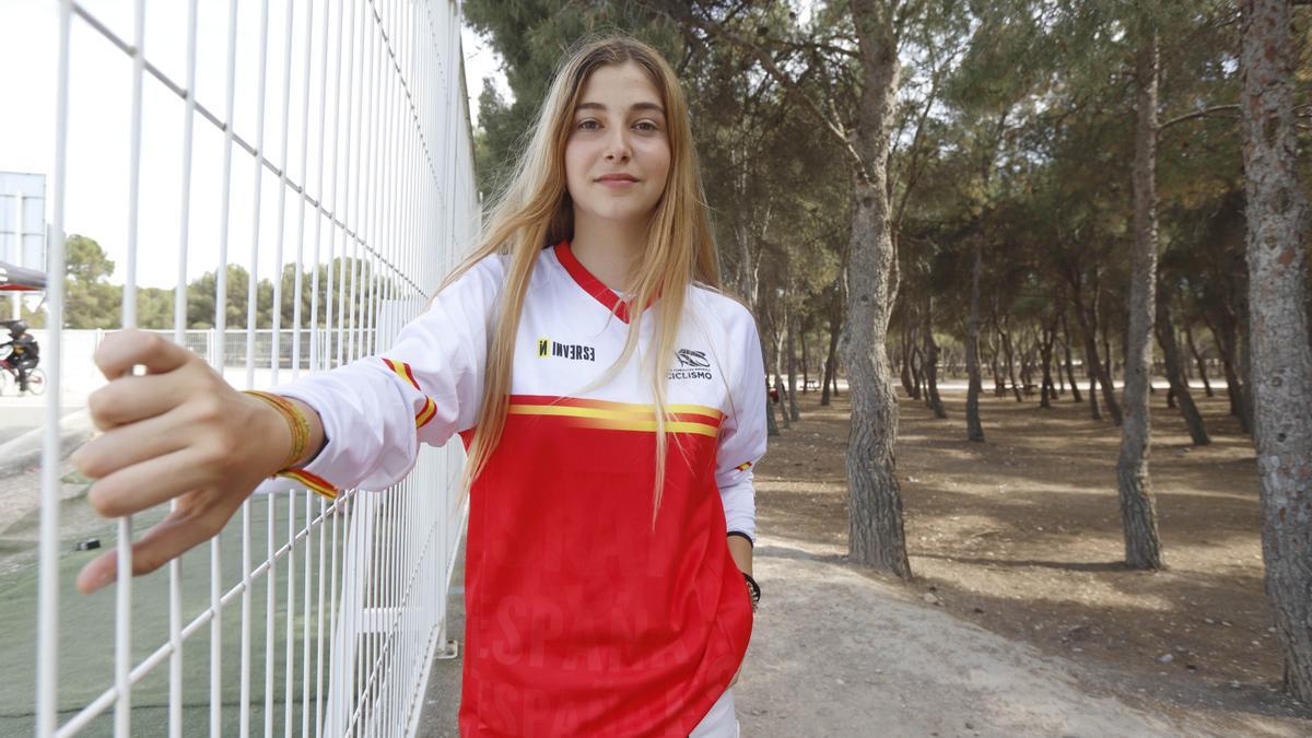 Ruth Abad, antes del entrenamiento en el CDM David Cañada.