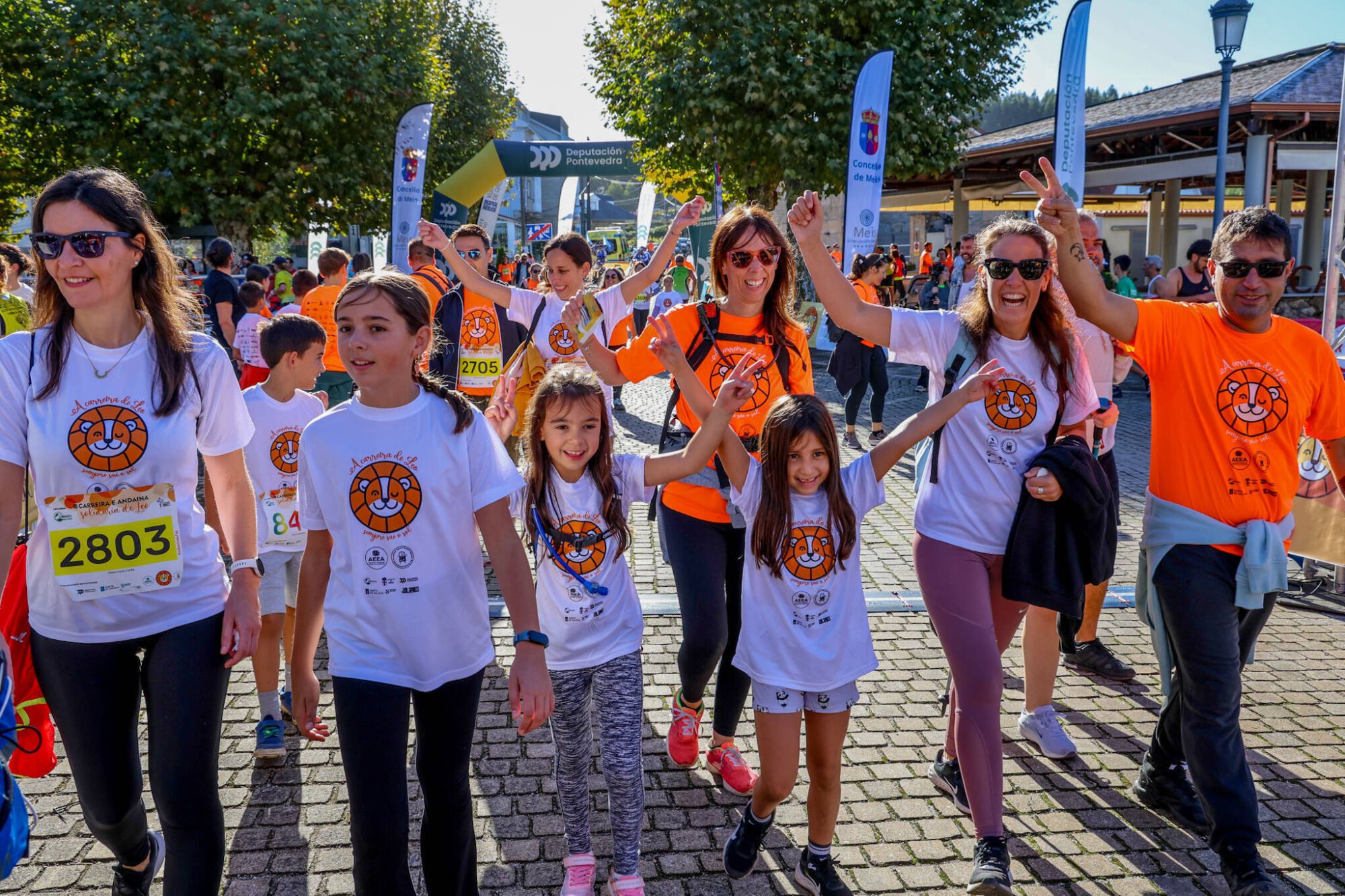 Andaina y carrera solidaria por niños como Leo Diz