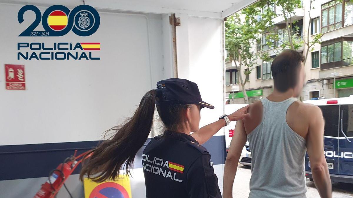 El detenido, en dependencias policiales
