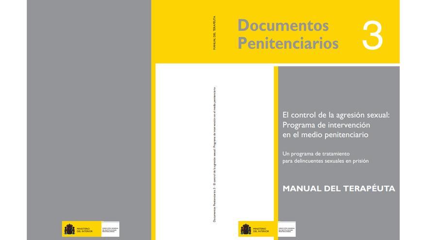 Portada del manual &quot;El control de la agresión sexual: Programa de intervención en el medio penitenciario&quot;