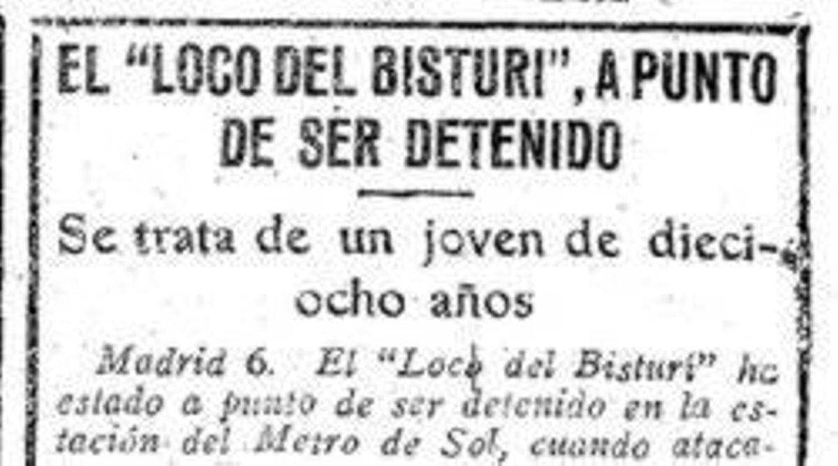 Recorte de prensa que recoge la noticia.