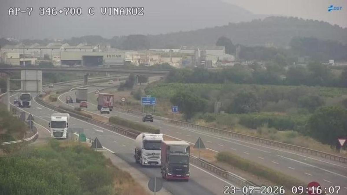 Imagen de la AP-7 de Vinaròs