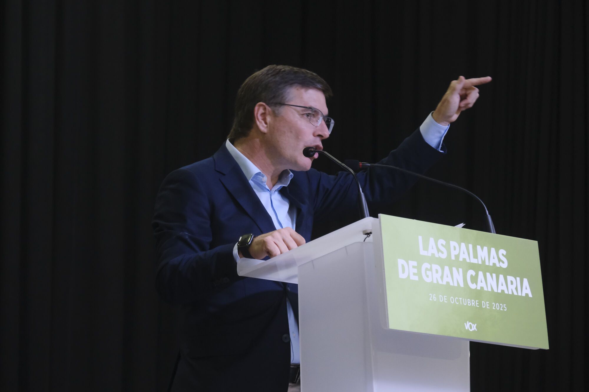 Acto de Santiago Abascal en el Círculo Mercantil