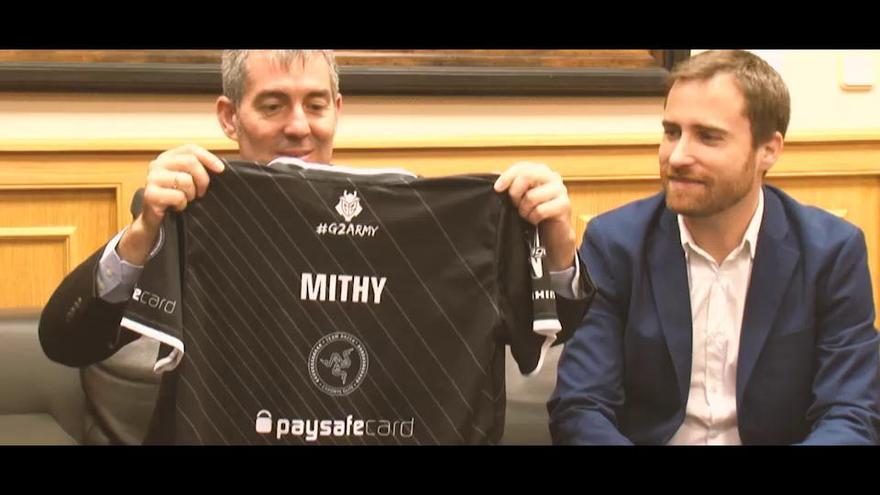 Clavijo recibe Alfonso Aguirre 'Mithy', de eSports