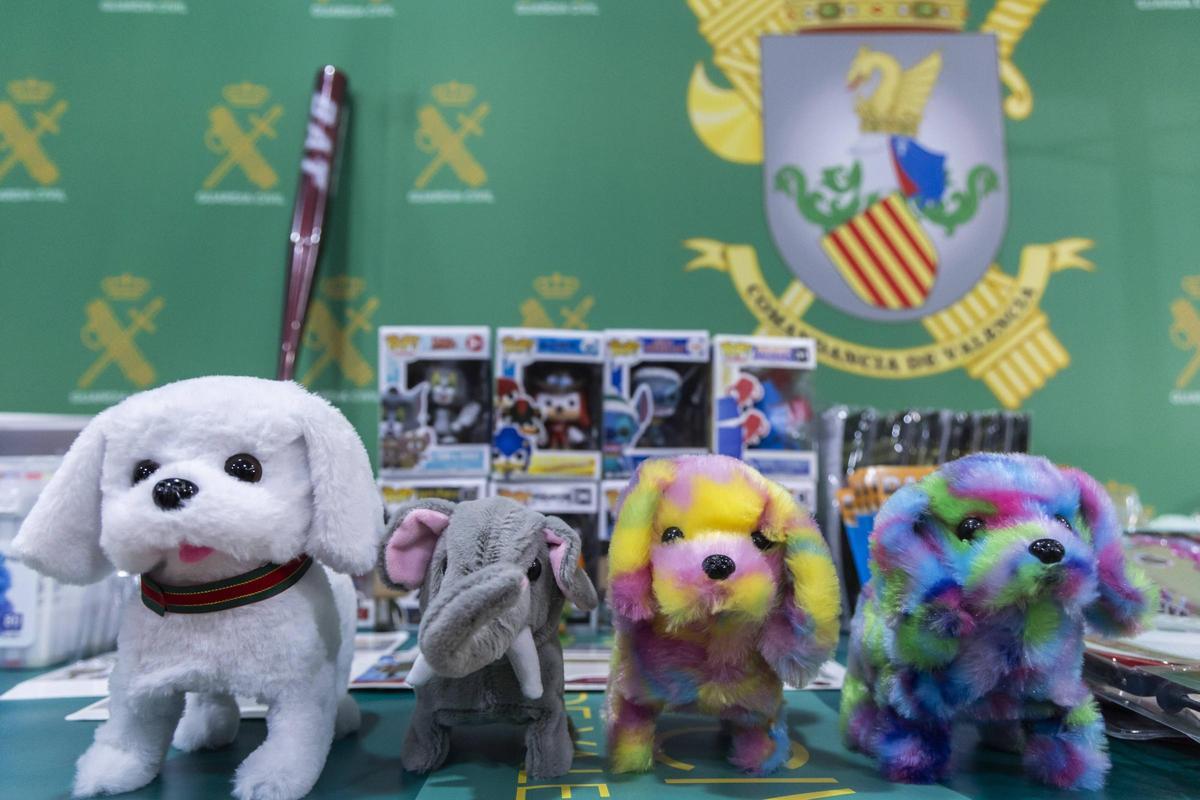 Juguetes decomisados por inseguros en una imagen de archivo.