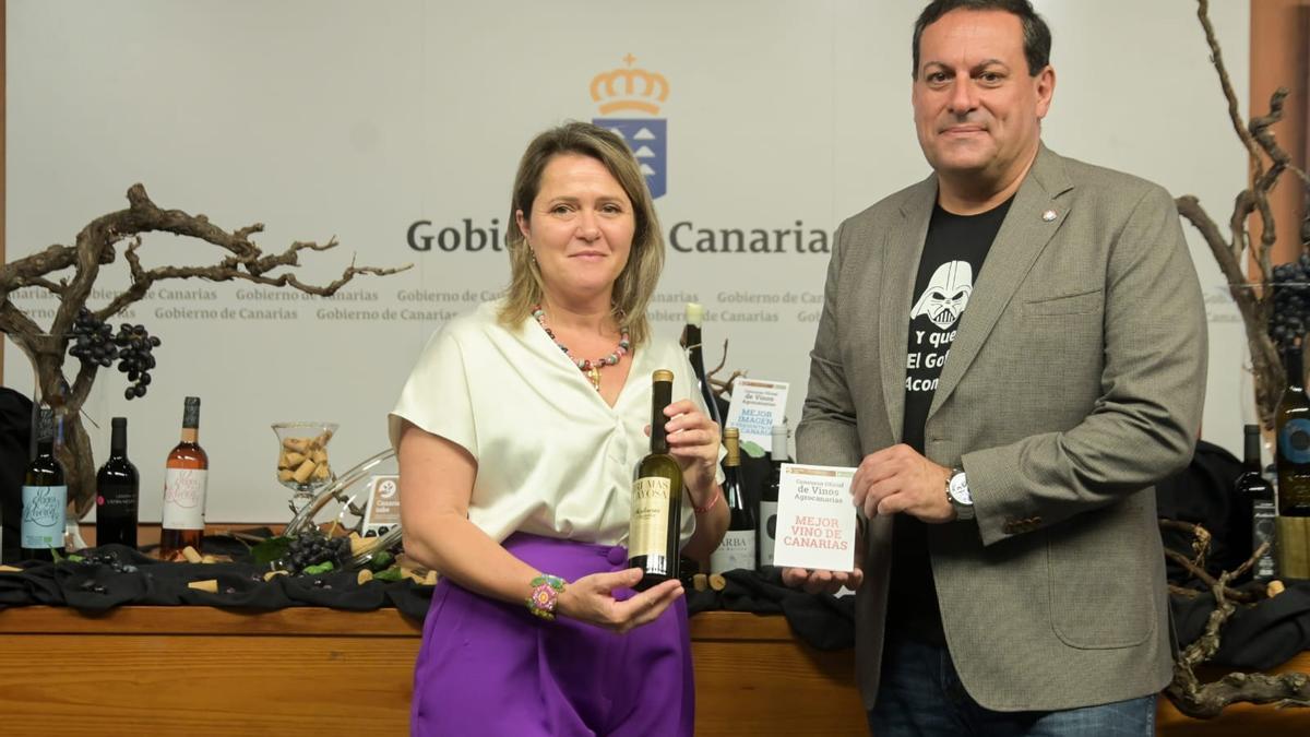 El vino ganador en Agrocanarias es el Brumas de Ayosa Malvasía Aromática, de Tenerife.
