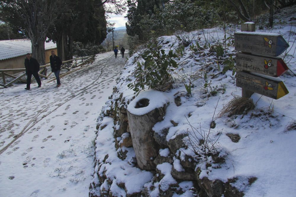 La nieve llega al interior de la provincia