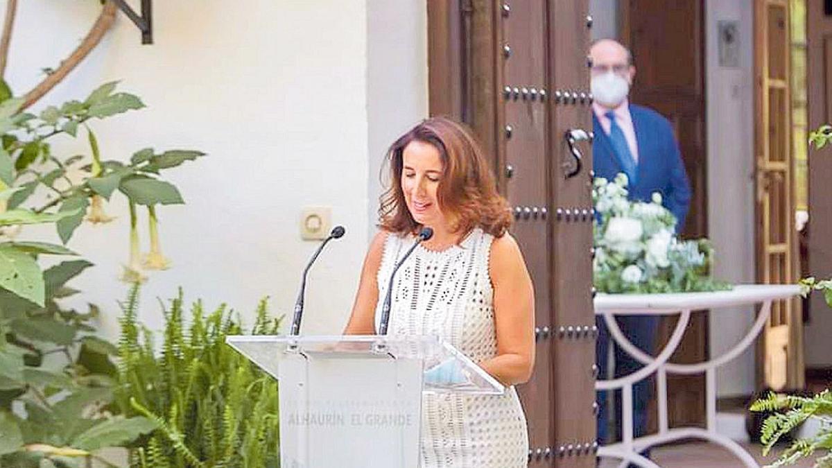 Toñi Ledesma en la inauguración de La Baltasara.