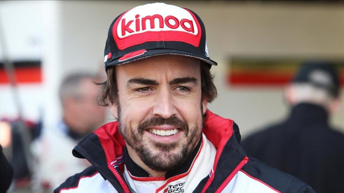 Fernando Alonso, emocionado antes de las 500 Millas de Indianápolis.