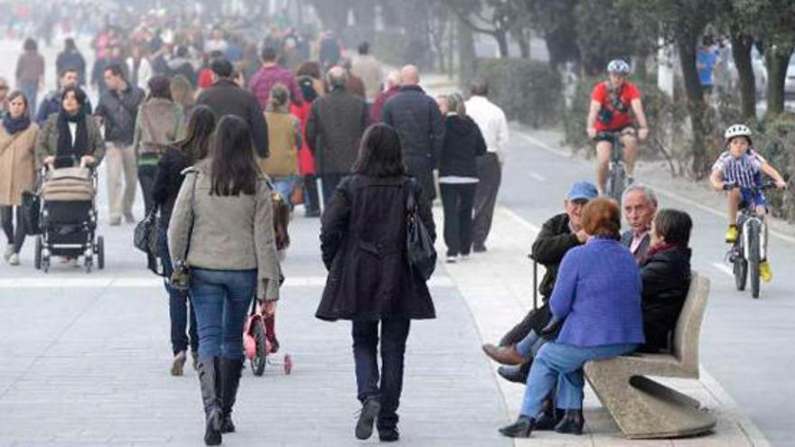 El paseo de A Coruña un día de buen tiempo. / C.P.