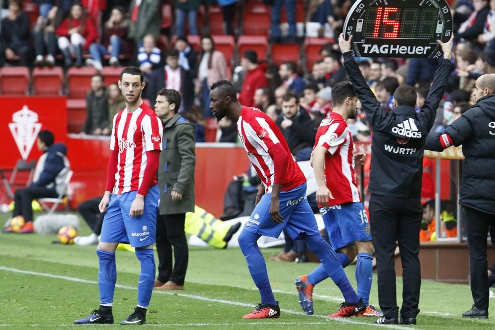 El partido entre el Sporting y el Alavés, en imágenes