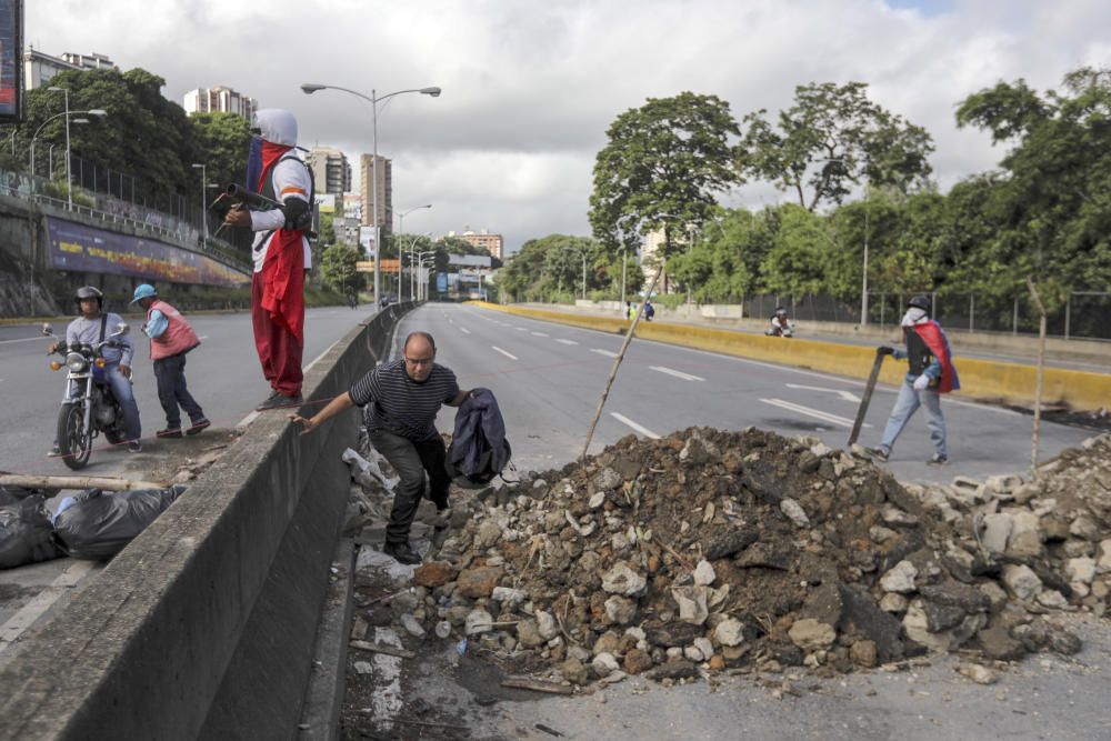 Jornada de protestas en Caracas