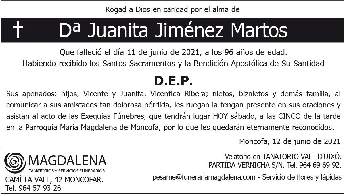 Dª Juanita Jiménez Martos