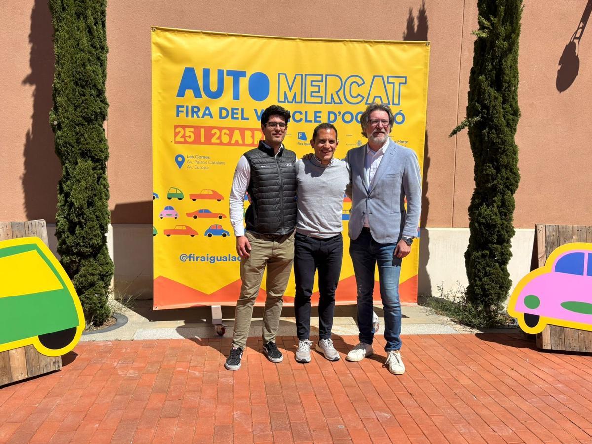 Ivan Sánchez Enrique i Jordi Marcè, durant la presentació d’Automercat aquest dimarts