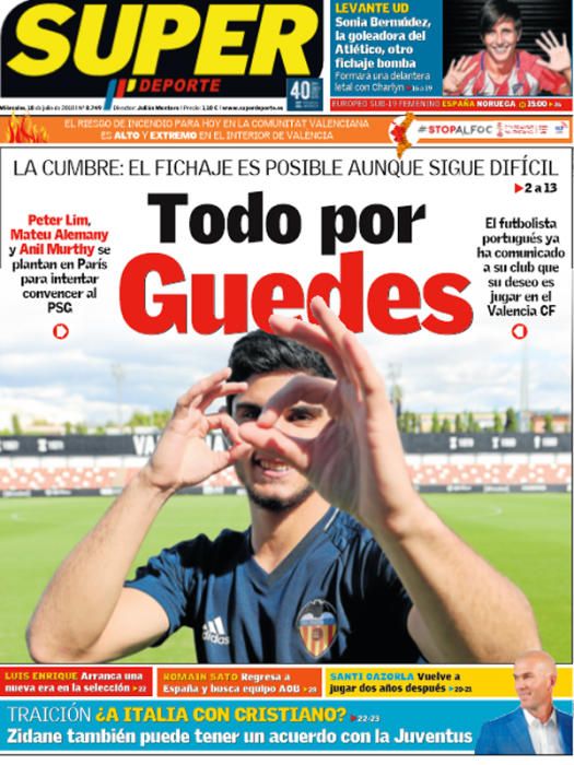 Así fue el fichaje de Guedes por el Valencia CF