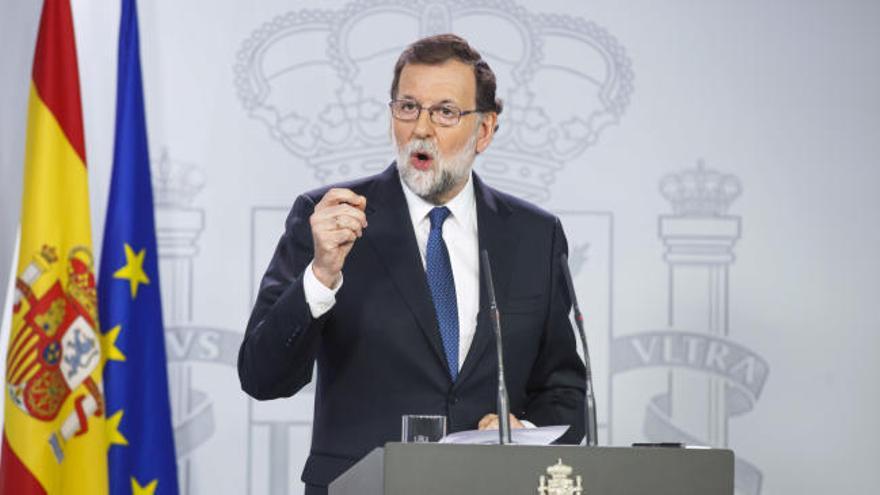 Rajoy aplica el 155 y destitución de Puigdemont y su Govern y elecciones antes de seis meses