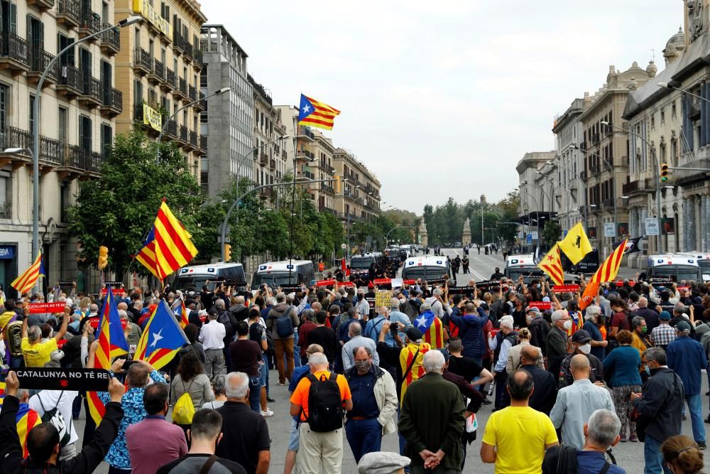 Manifestacions a Barcelona contra la visita del rei Felip VI