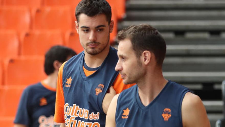 Pedro Llompart, en un entrenamiento en La Fonteta.