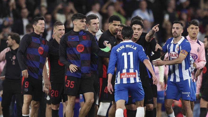 El último Espanyol-Barça terminó con tangana