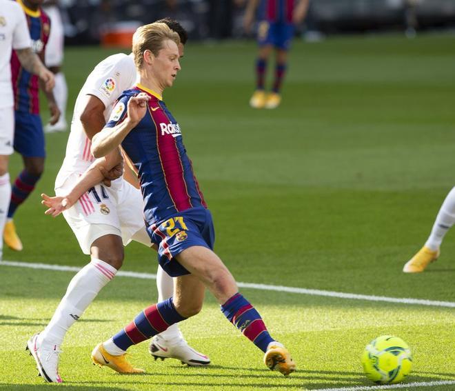 Imágenes del partido entre el FC Barcelona y el Real Madrid de la séptima jornada de LaLiga Santander, disputado en el Camp Nou en Barcelona.