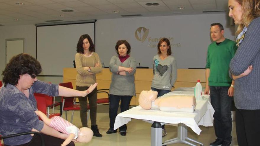 Una sessió de formació a l&#039;hospital de Figueres.