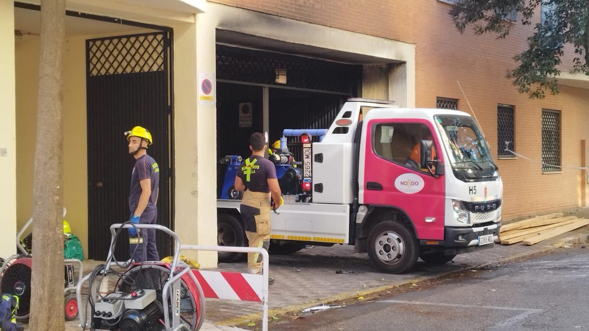 Incendio en Pino Montano